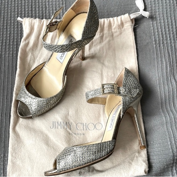 Jimmy Choo AUTHENTIC beautiful shiny ✨ sandals , size EU 37 - Picture 5 of 5